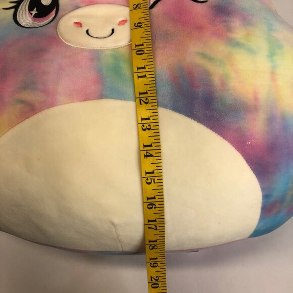 Squishmallow Jaime The‎ Tie Dye Winking Pegasus 18" Jumbo Kelly Toys Spring 2021 - Picture 11 of 11